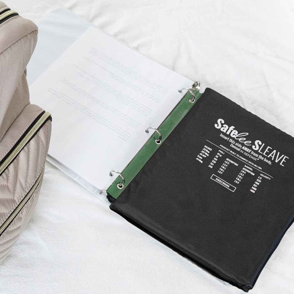 SafeLee Sleave 3 Ring Binder - Bulletproof Panel