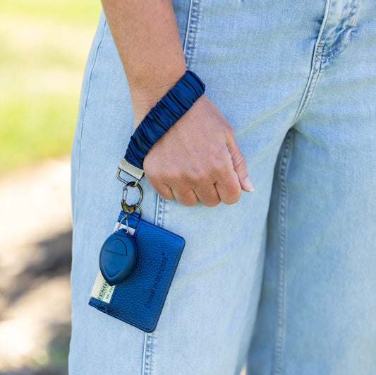 Scrunch Key Disable Pin Wristlet