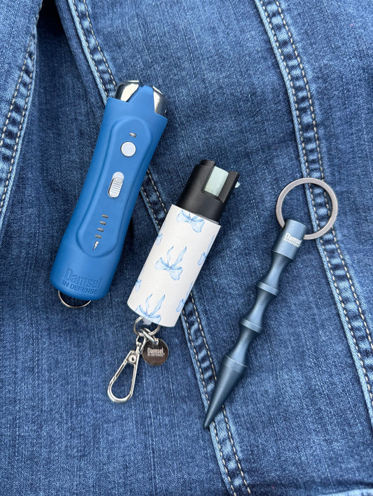 Denim Bow Safety Set